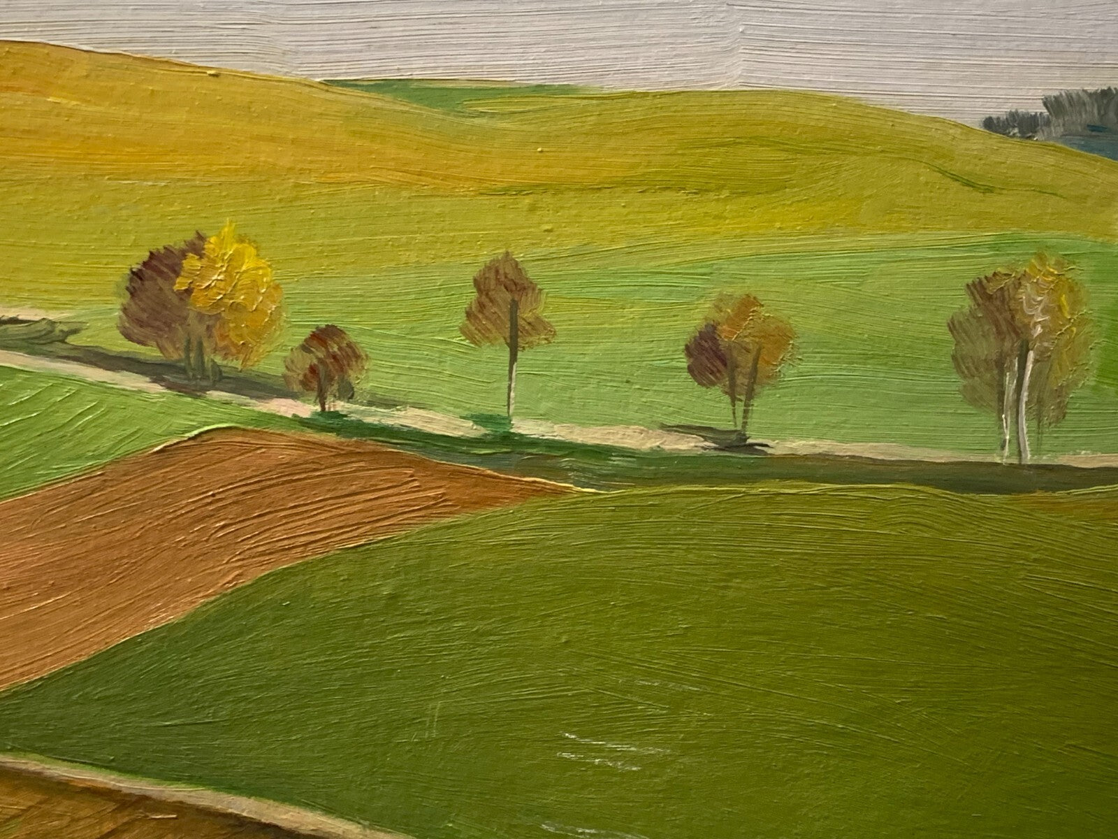Fritz Mader 1900-1998 - Alblandschaft - Öl auf LWD auf FP  ungerahmt - signiert5