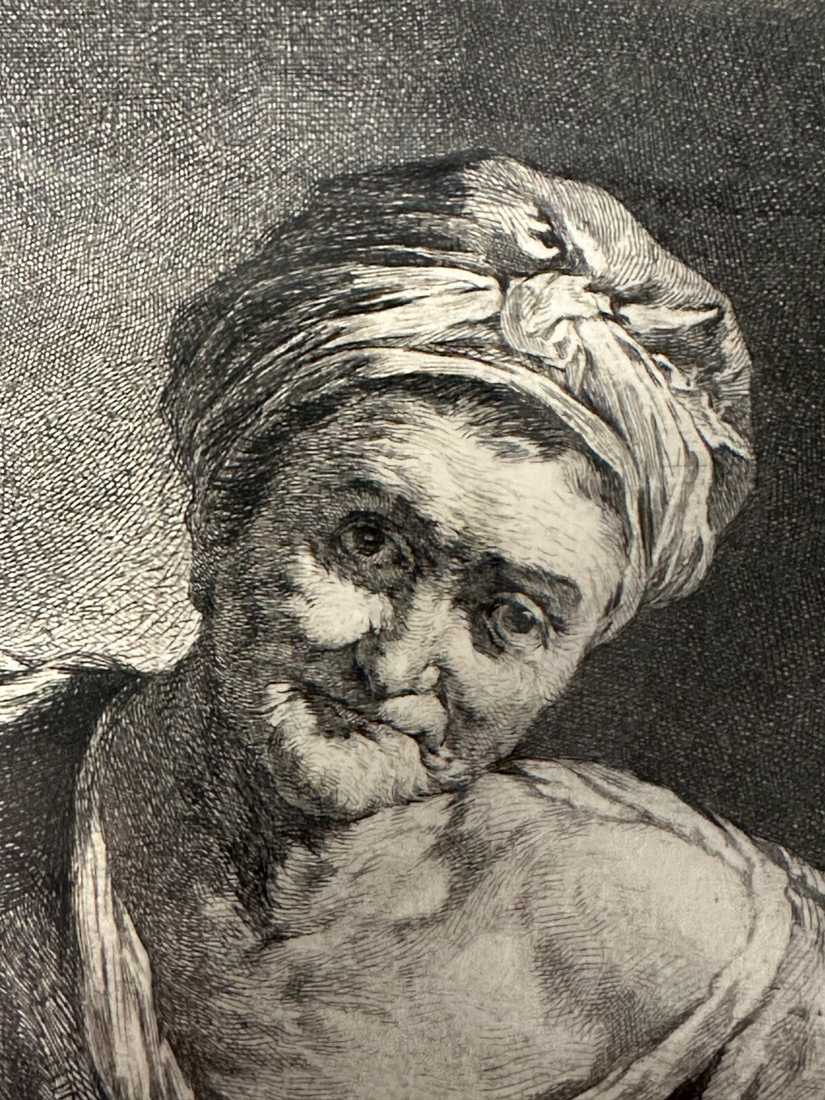 Georg Friedrich Schmidt 1712-1775 - Rembrandt Radierung 1755 - Die Bettlerin2