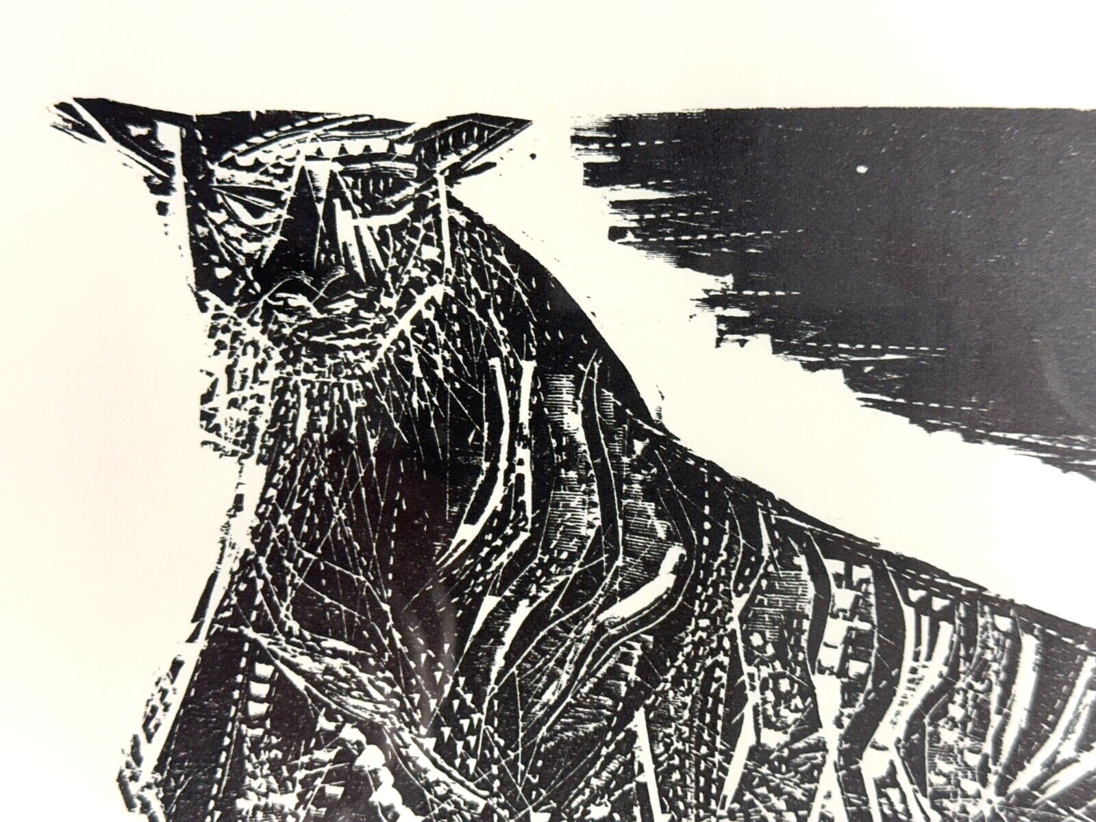 Karl Heinz Hansen-Bahia 1915-1978 - Holzschnitt - 'Leopard' 1960 - signiert2