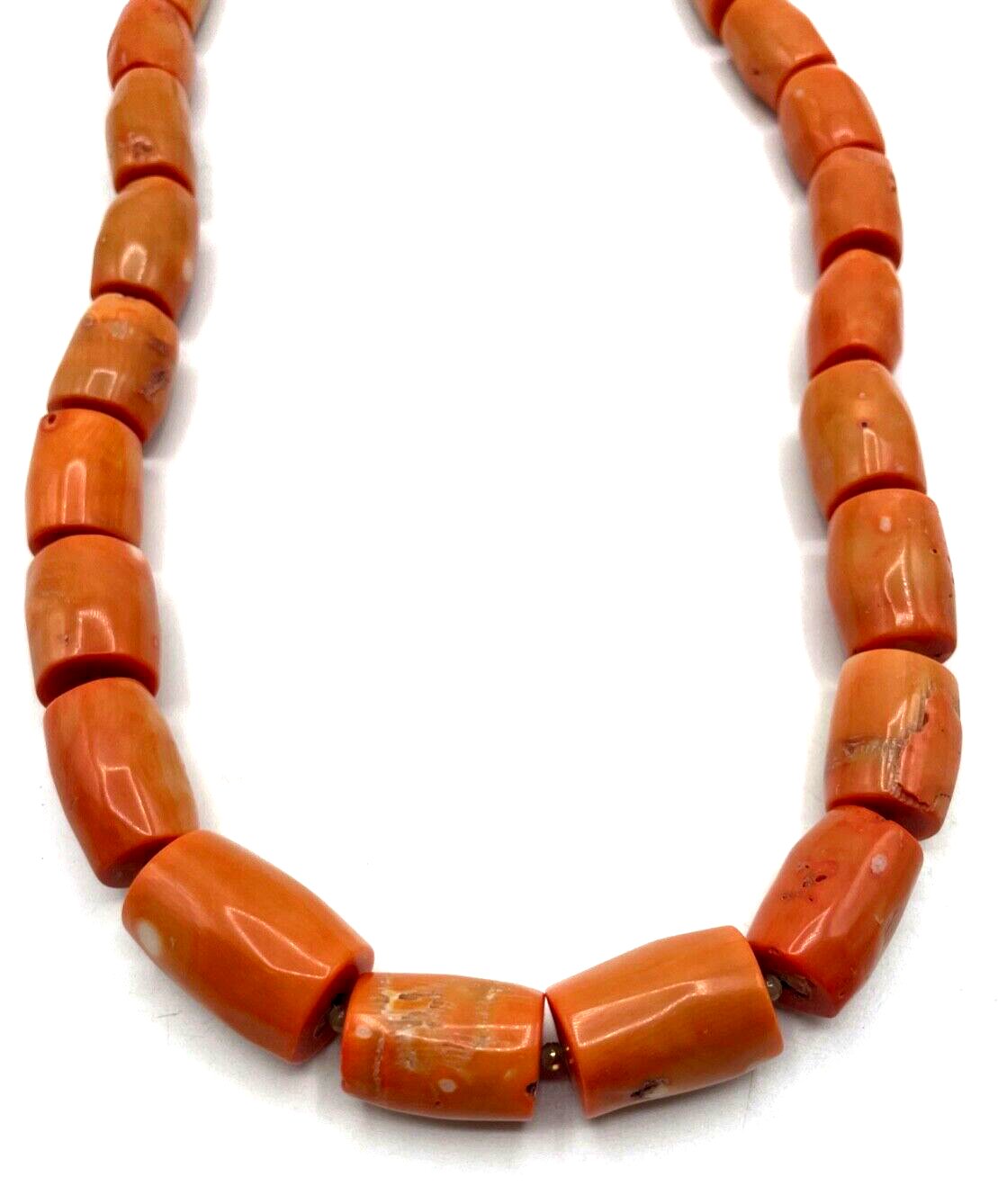 Mega Korallen Kette Statement Kette Koralle Lachs farb. im Verlauf L 70cm0