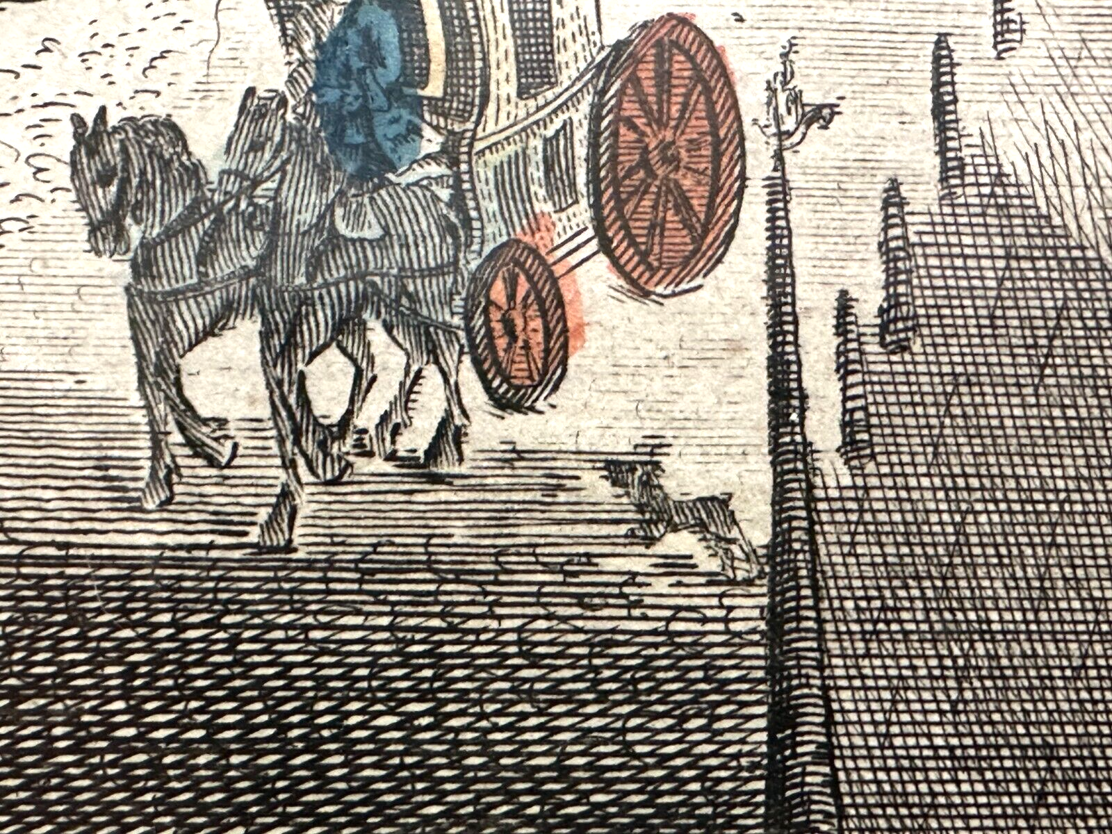kolorierter Kupferstich - London, königliche Börse um 1750 - rahmt hinter Glas9