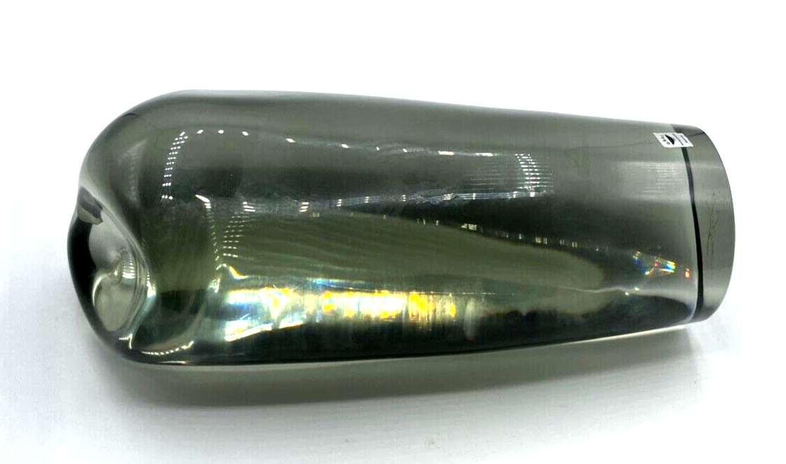 Midcentury Rarität L. Seguso Eule für Gral Glas Turmalin Grün Unikat H 22cm sign4