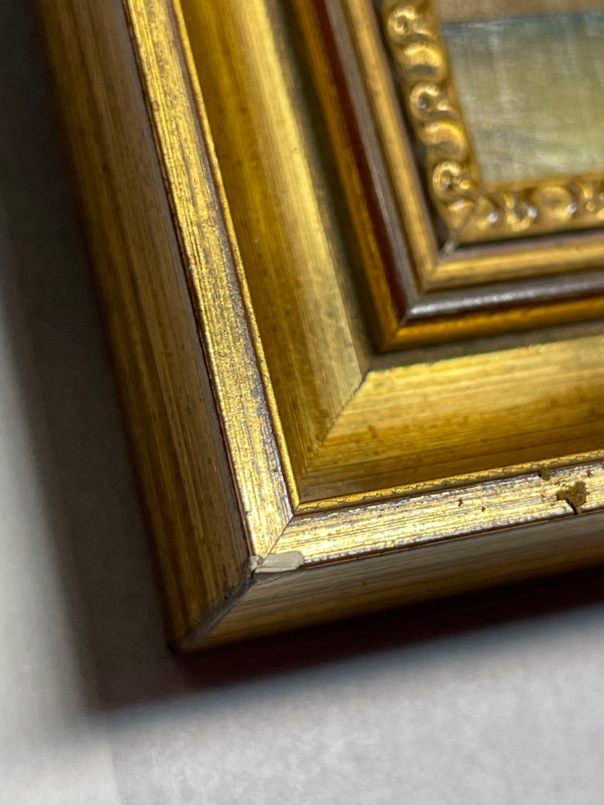 3 reizvolle kleine Ölgemälde Blumen Motive im Goldrahmen Kunstmalerin Neise12
