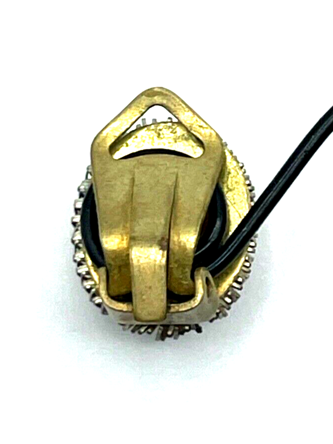 20er 30er Jahre Ohrclips mit Muschelgemme Gemme Cameo Handarbeit Messing Korpus8