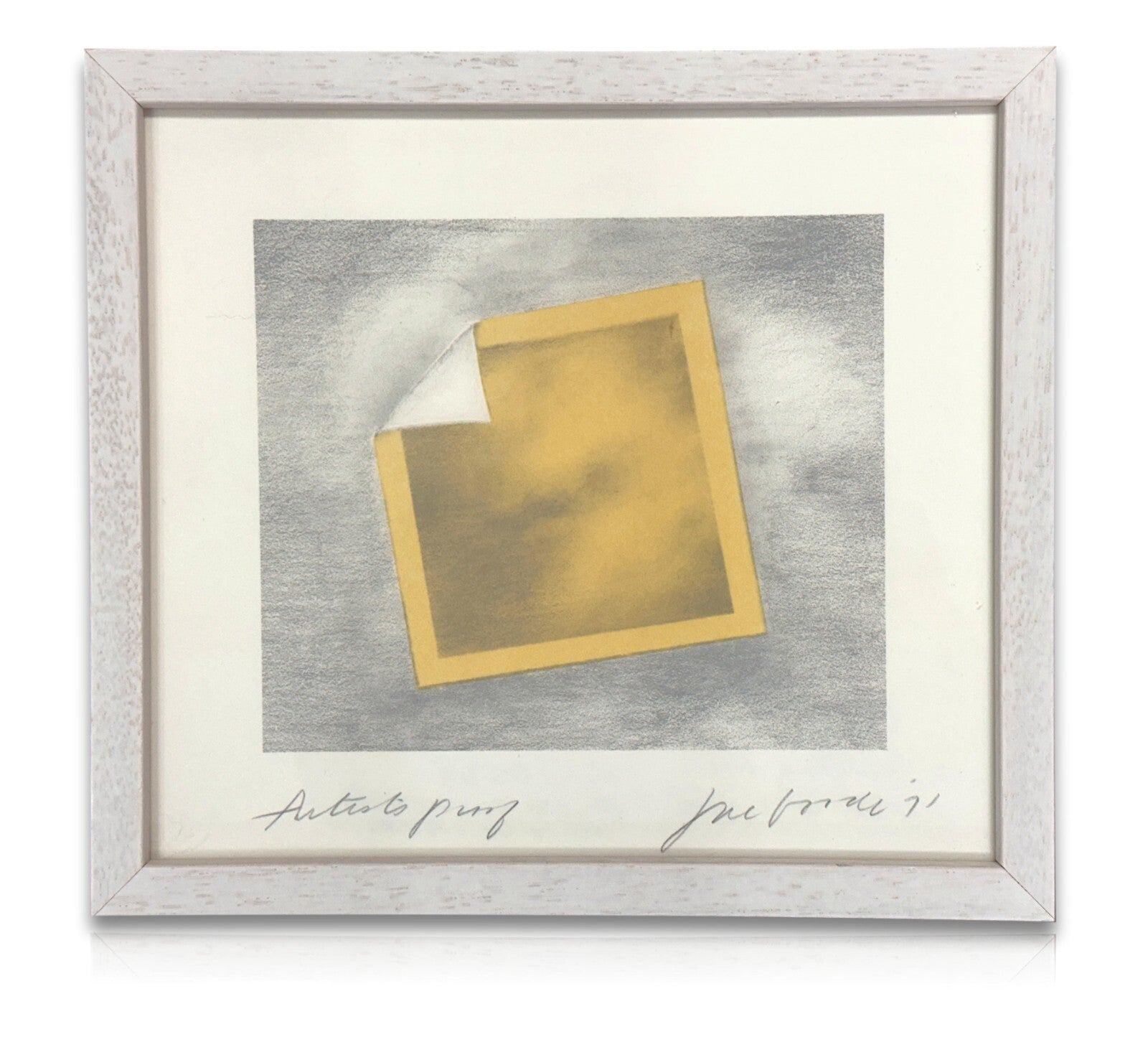 Joe Goode - farbige Lithographie - Signiert - Untitled - gerahmt hinter Glas0