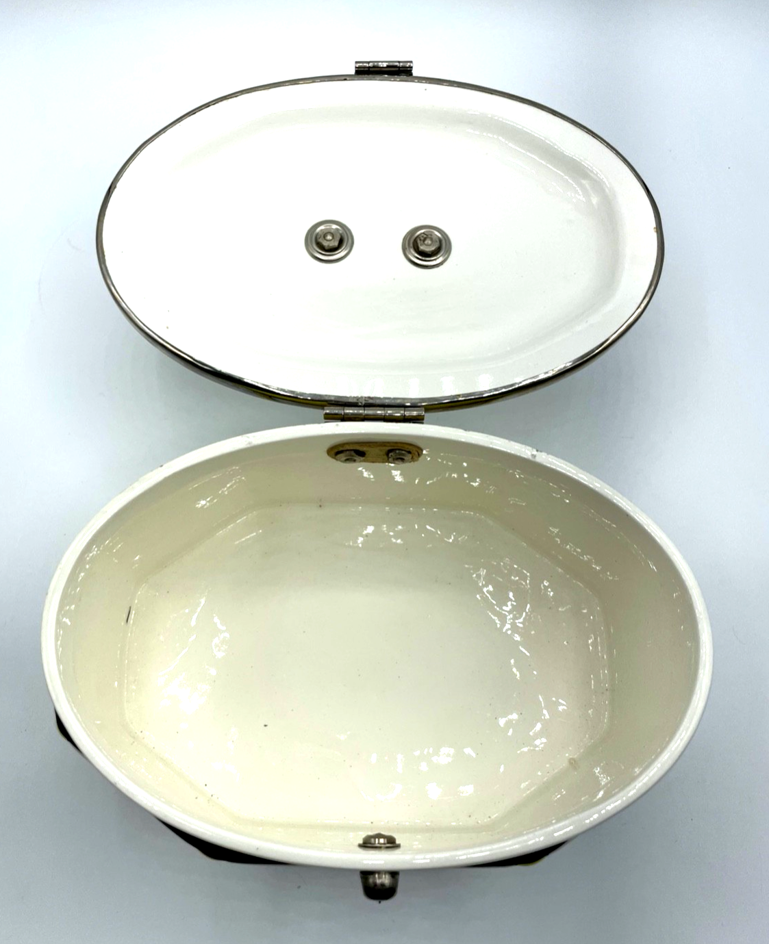 Art Deco Keramik Dose Deckeldose antik Keksdose Bonboniere sehr gepflegt1