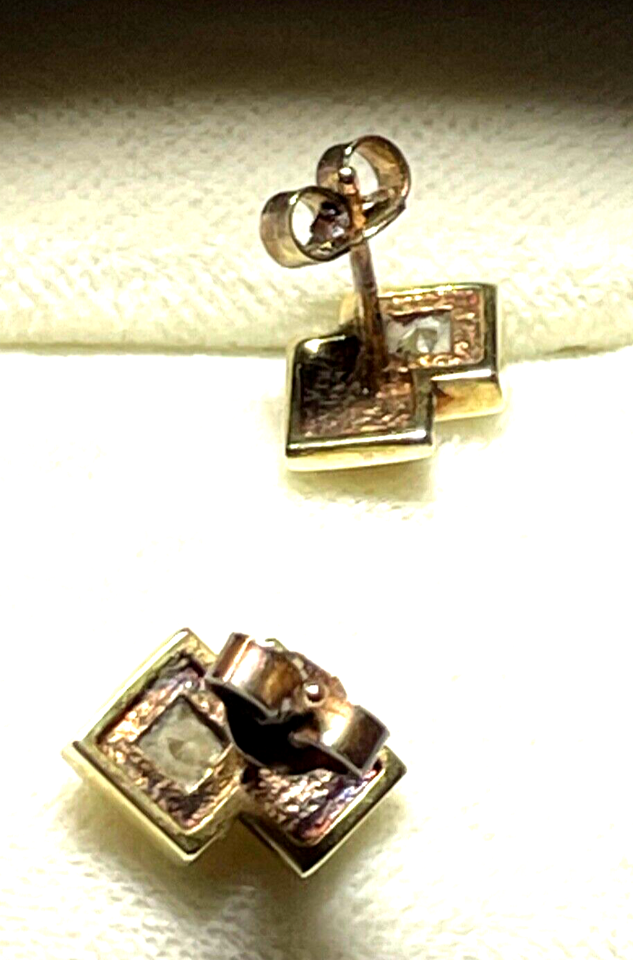 Solide 585 Gold 14 K Ohrstecker modern zeitlos sehr gepflegt Juwelier Qualität3