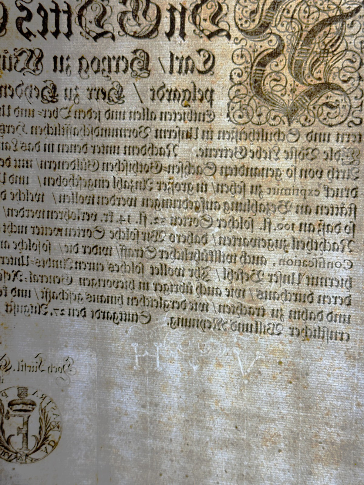 Einblattdruck - Friedrich Karl von Württemberg - 1688 - Warnung vor Falschgeld15