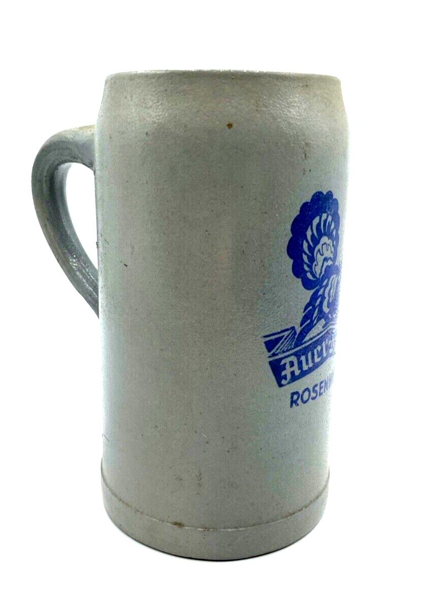 Dachbodenfund alter Steinzeug Krug Bierkrug Auer-Bräu Rosenheim 1 Ltr. gepflegt3