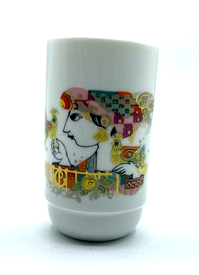 Vintage Rosenthal Porzellan Vase Miniatur B. Wiinblad Dekor H 8 cm top gepflegt2