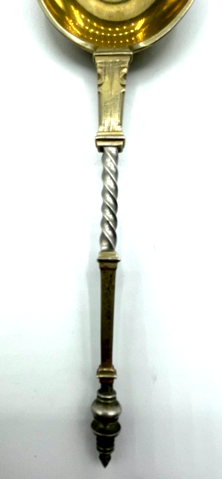 Antik großer 800 Silber G. Schwartzkopf Löffel Kaviarlöffel Historismus L 17,8cm5