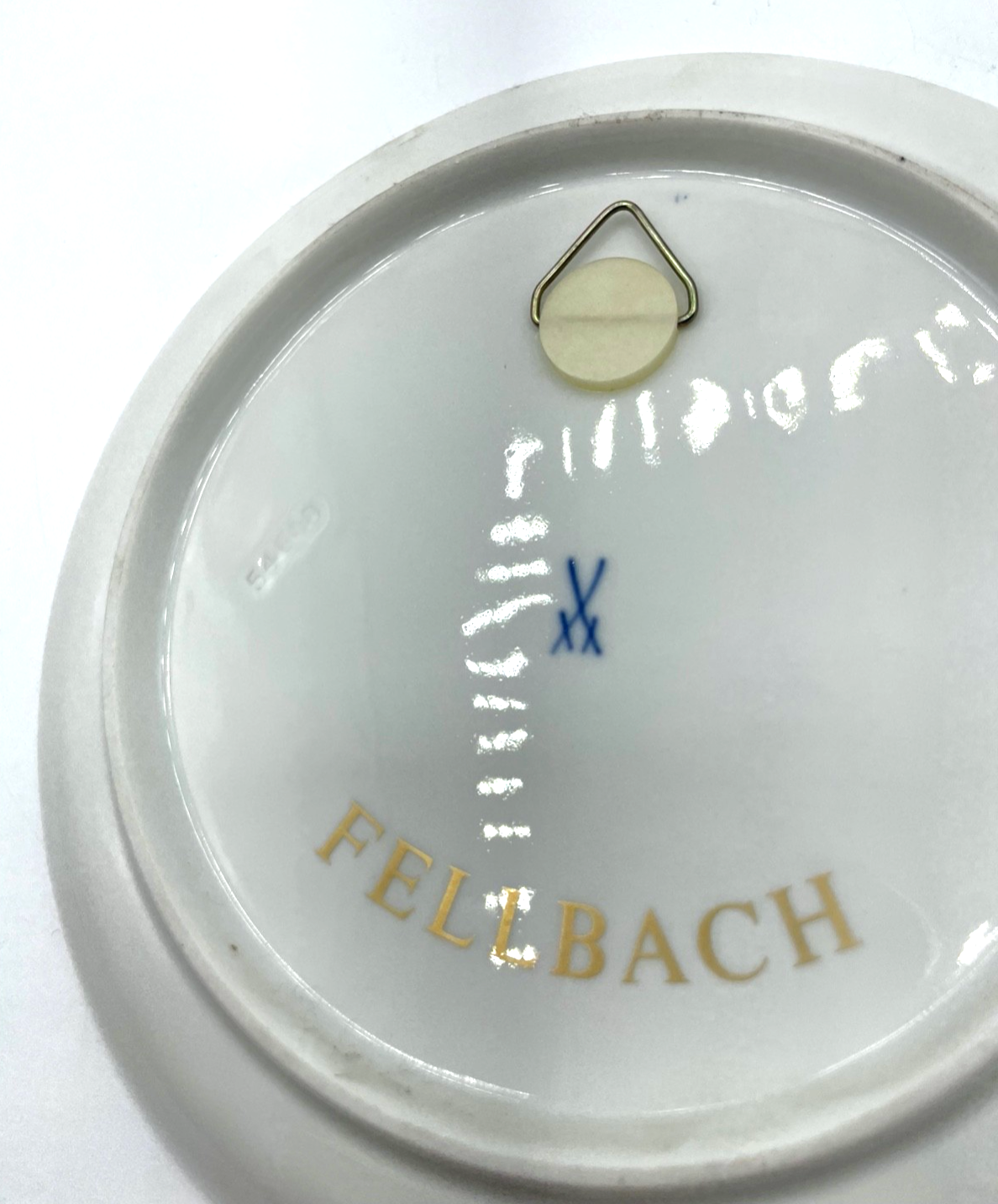 Vintage Meissen Porzellan Wandteller Fellbach Ansicht  Ø 17,7  cm 1A Zustand4