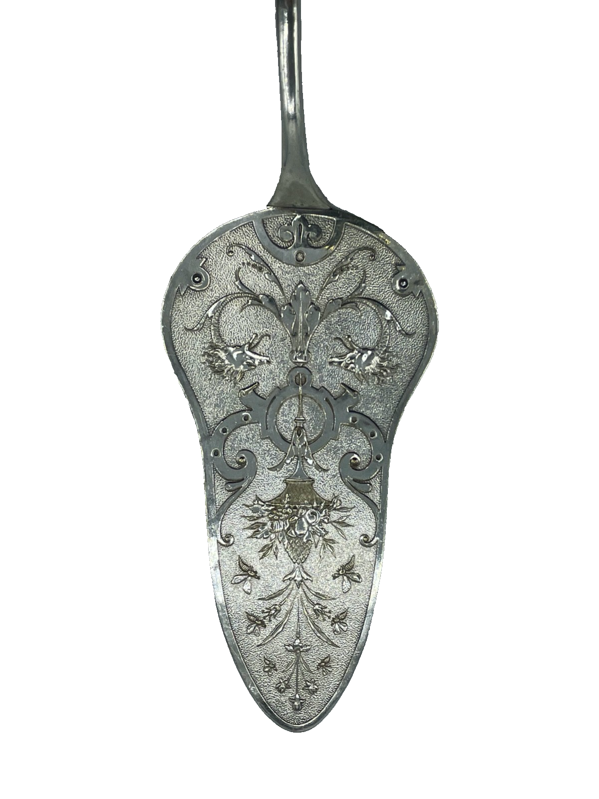 Antik WMF gr. Historismus Vorleger Tortenheber Pastetenheber versilbert L 27 cm3