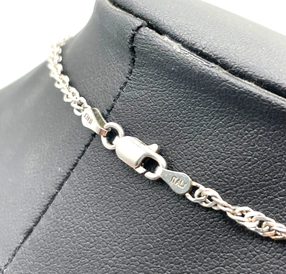 Solide Milor Italy 925 Silberkette Design Singapur Kordelkette L 45,5 cm unisex0