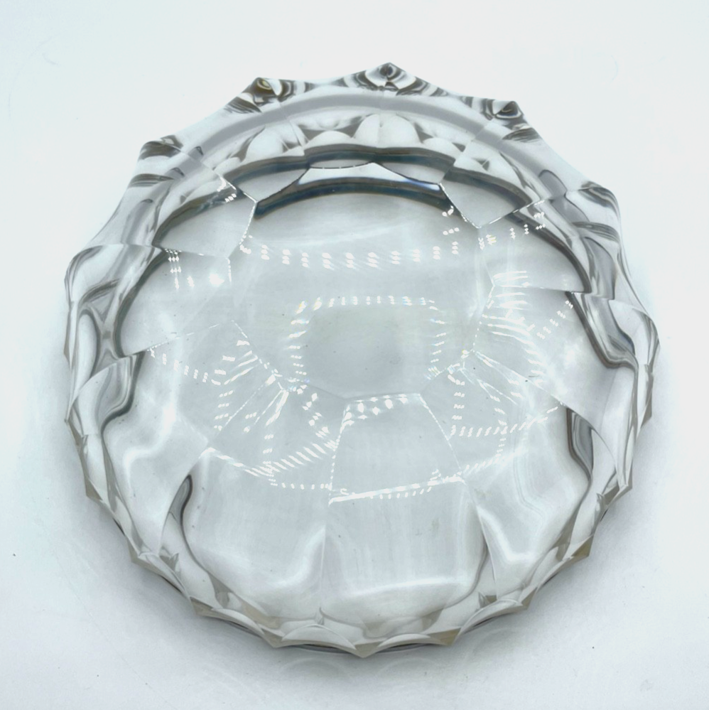 Kristallglas Schüssel Glasschüssel mit 925 Silber Rand HB Ø 19,5 cm H 7  cm4