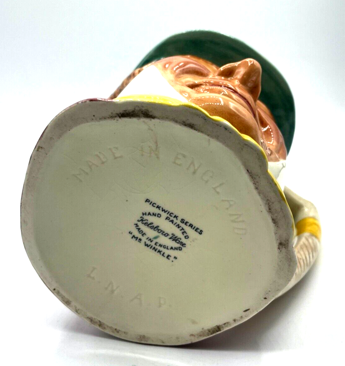 Pickwick Serie gr. Gesichter Tasse Charakter Krug Mr. Winkle England Kelsboro7