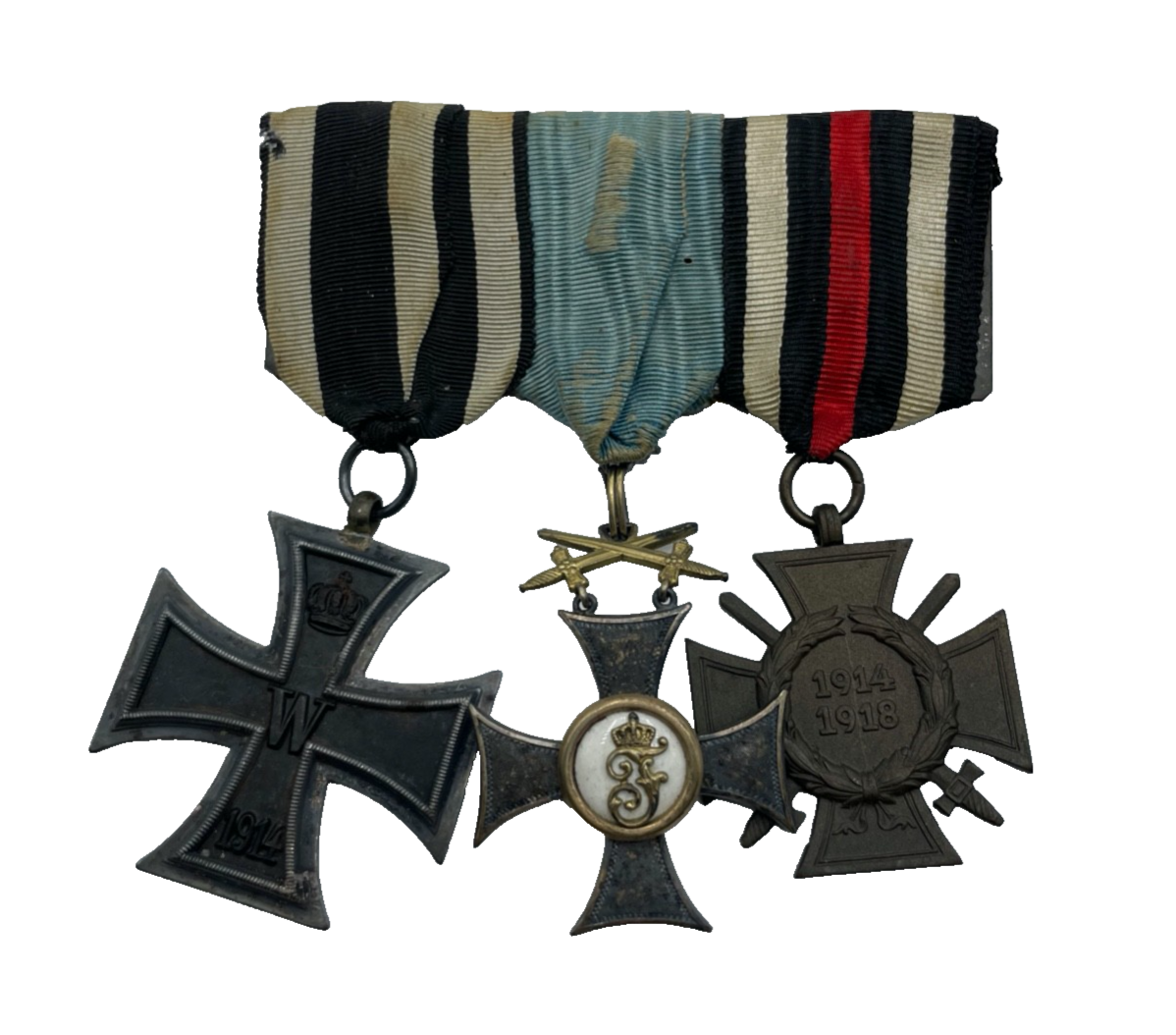 WK I Ordensspange 3 Auszeichnungen Friedrichs-Orden Ritterkreuz 2. Klasse etc.0