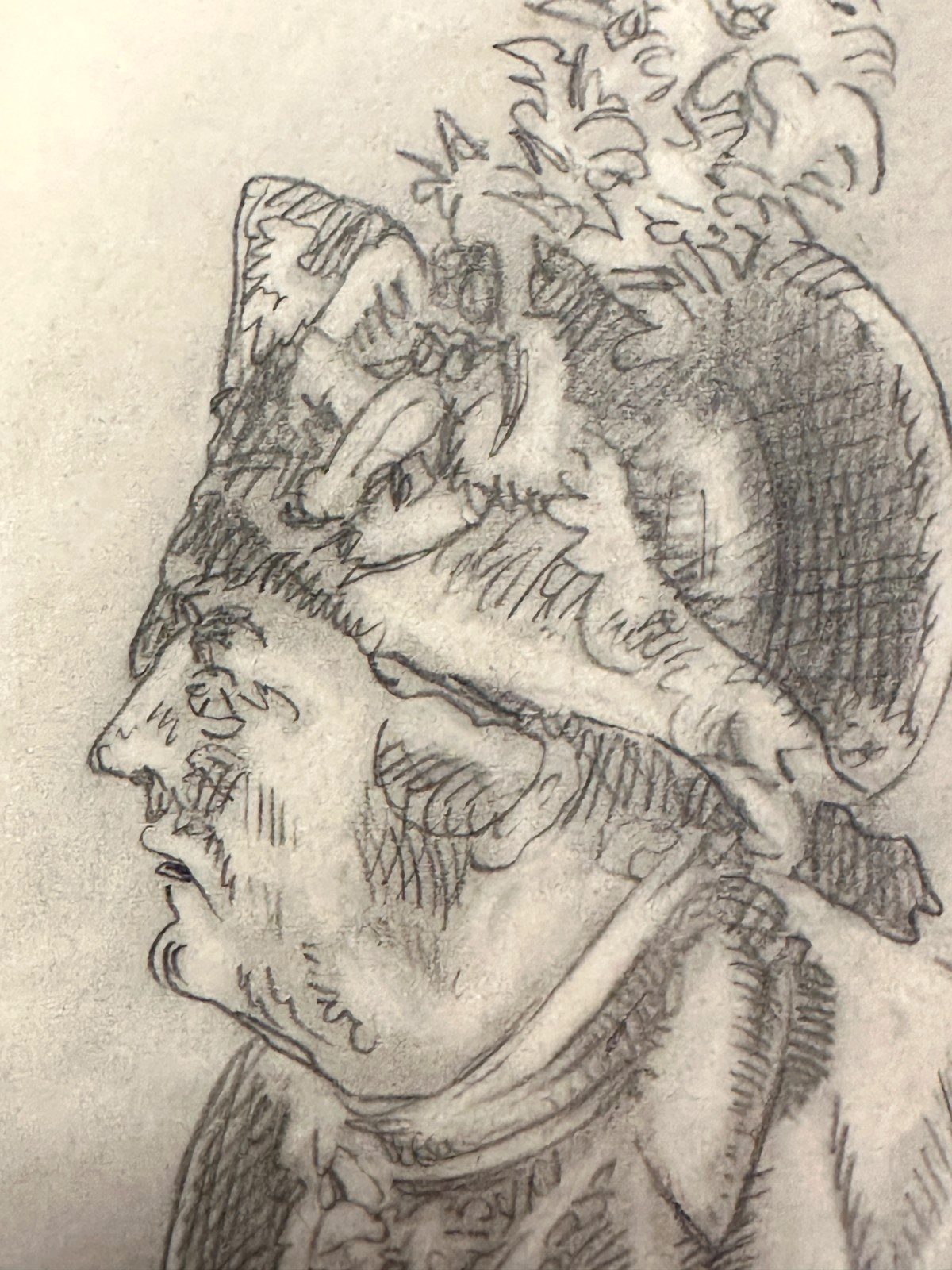 Historische Zeichnung eines uniformierten Mannes – Wirkungskreis Adolph Menzel7