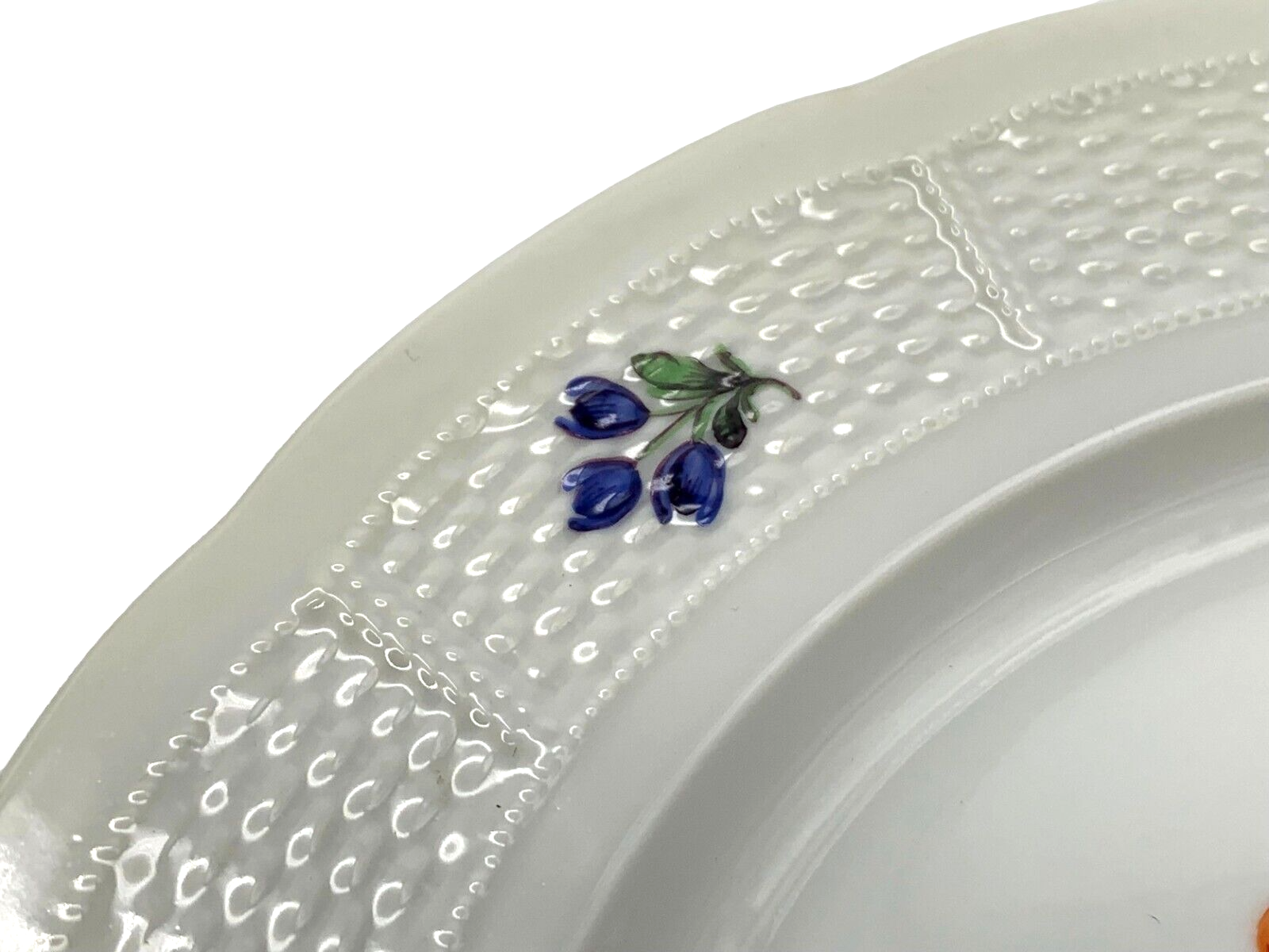 Nymphenburg - Porzellan Teller - Blumenbukett - ca 1920/30 - Streublumen Bukett1