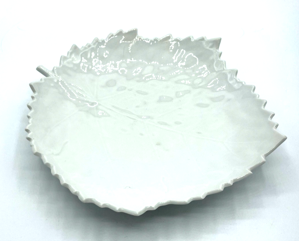 KPM weiß Porzellan Blatt Schale Anbietschale L 21 B 19 cm top gepflegt3