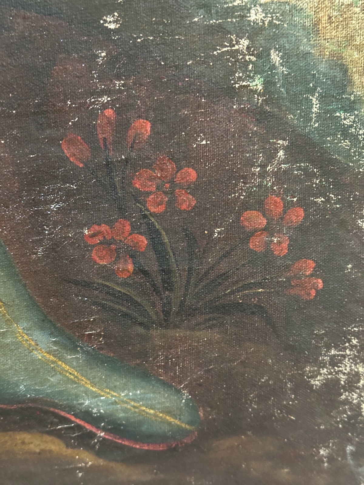 Kolonialgemälde um 1750 – Erzengel Raphael – Cusco-Schule – Öl auf Leinwand8