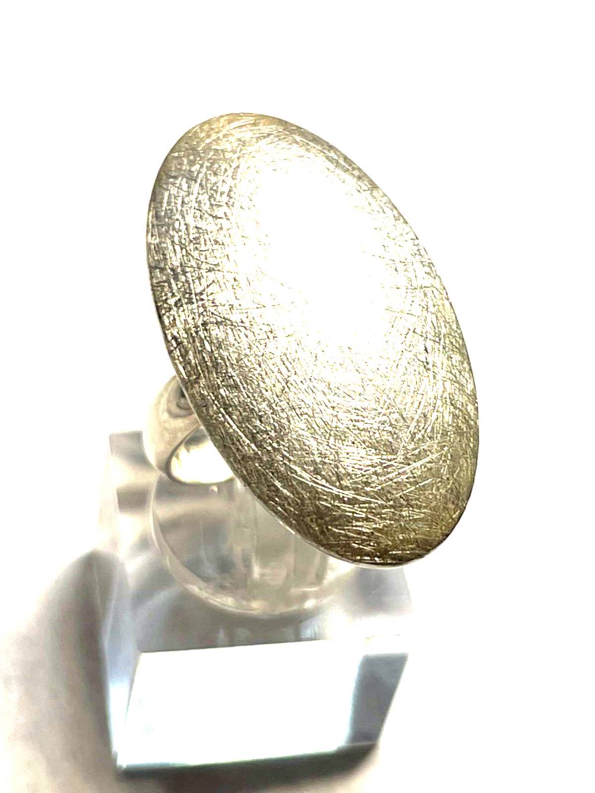 Modernes Design 925 Silber Ring gebürstete Oberfläche RG 58 Ø 18,4 mm gepflegt1