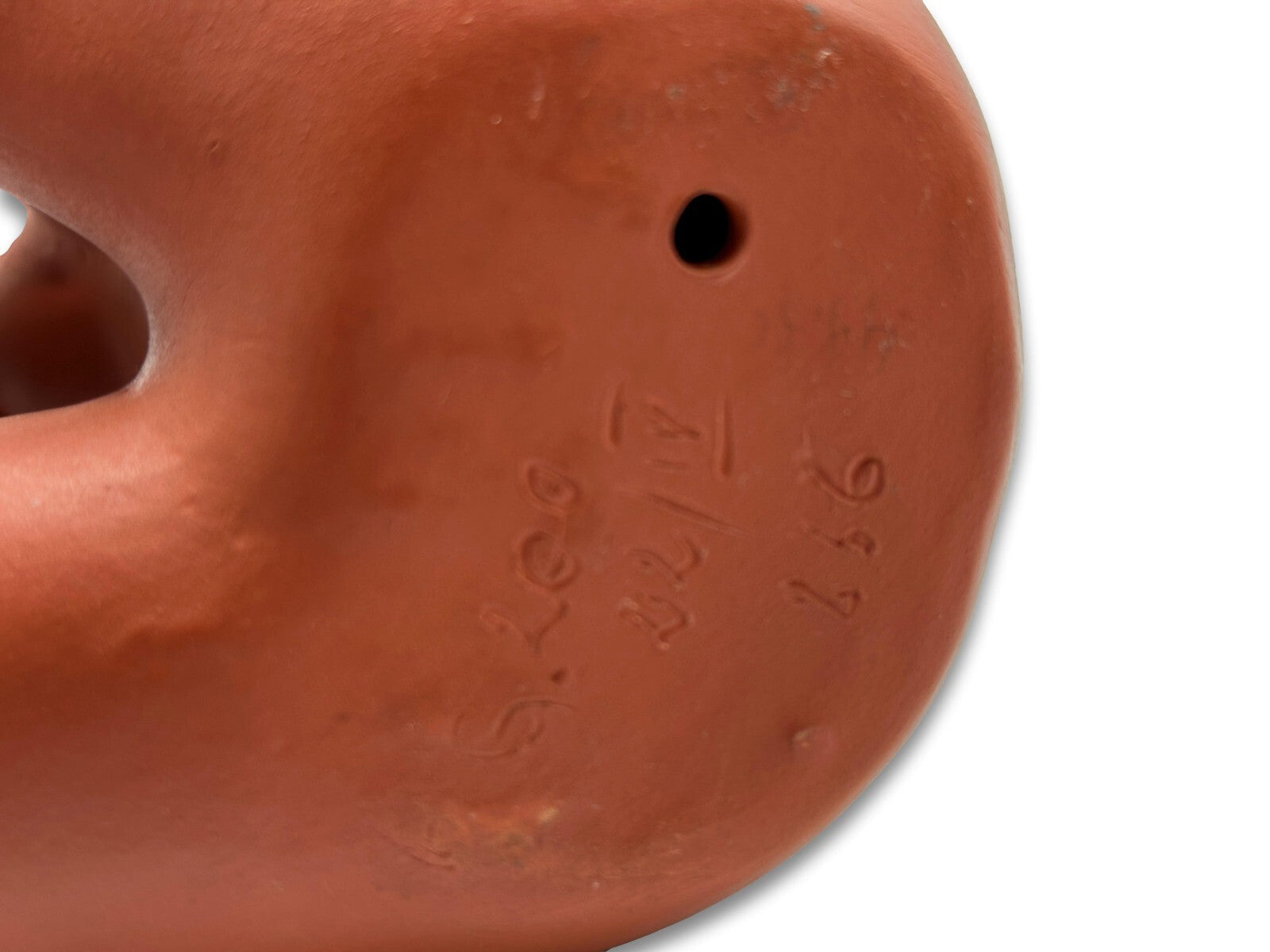 Weiblicher Akt sitzend - Ton Keramik Terrakotta - Monogrammist - 40/50er Jahre11