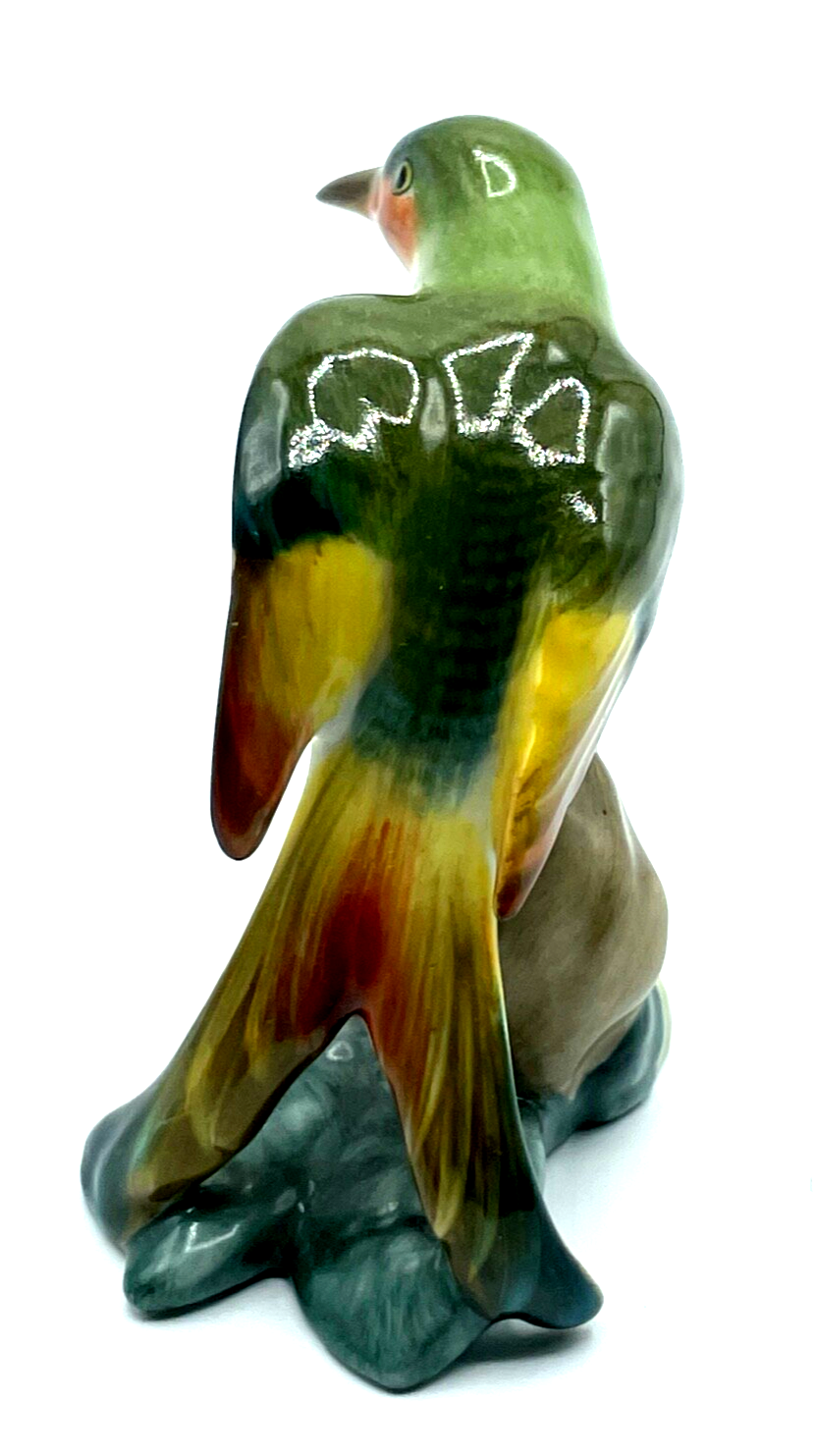 Vintage Herend Porzellan Figur Vogel handbemalt kleine Macke Schnabel s. Bilder2