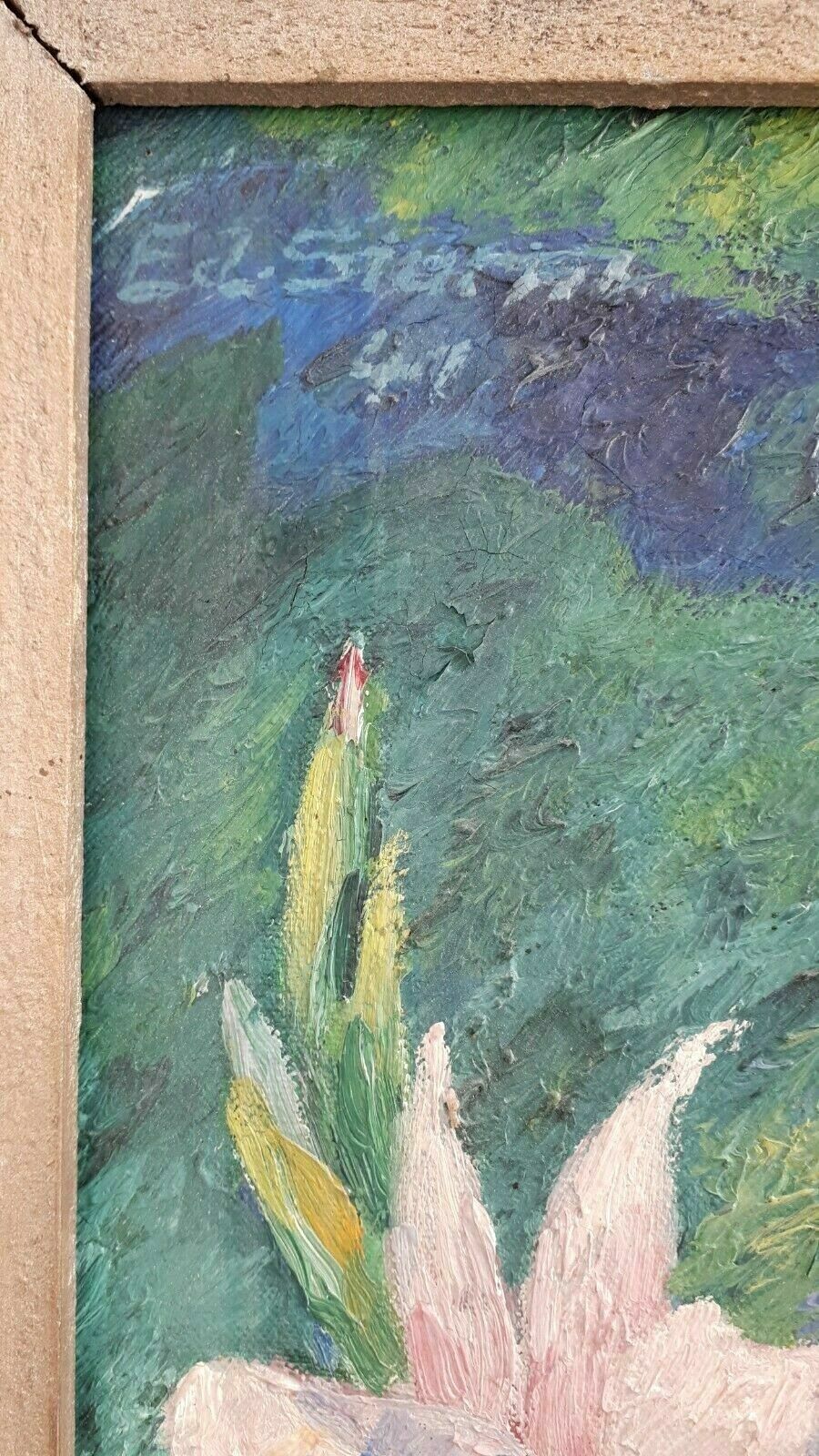 Eduard Sturm 1941 - Stillleben Blumenstrauß Impressionismus - Öl auf Leinwand6