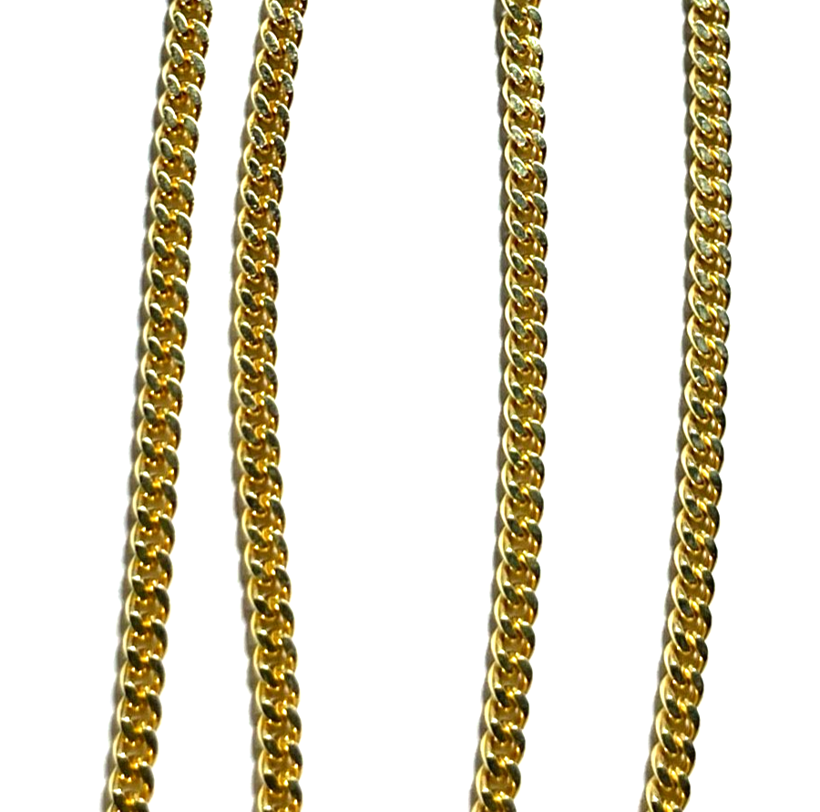 FBM 585 Gold 14 K Gelbgold Kette Panzerkette unisex L 60 cm B 2 mm sehr gepfl.6