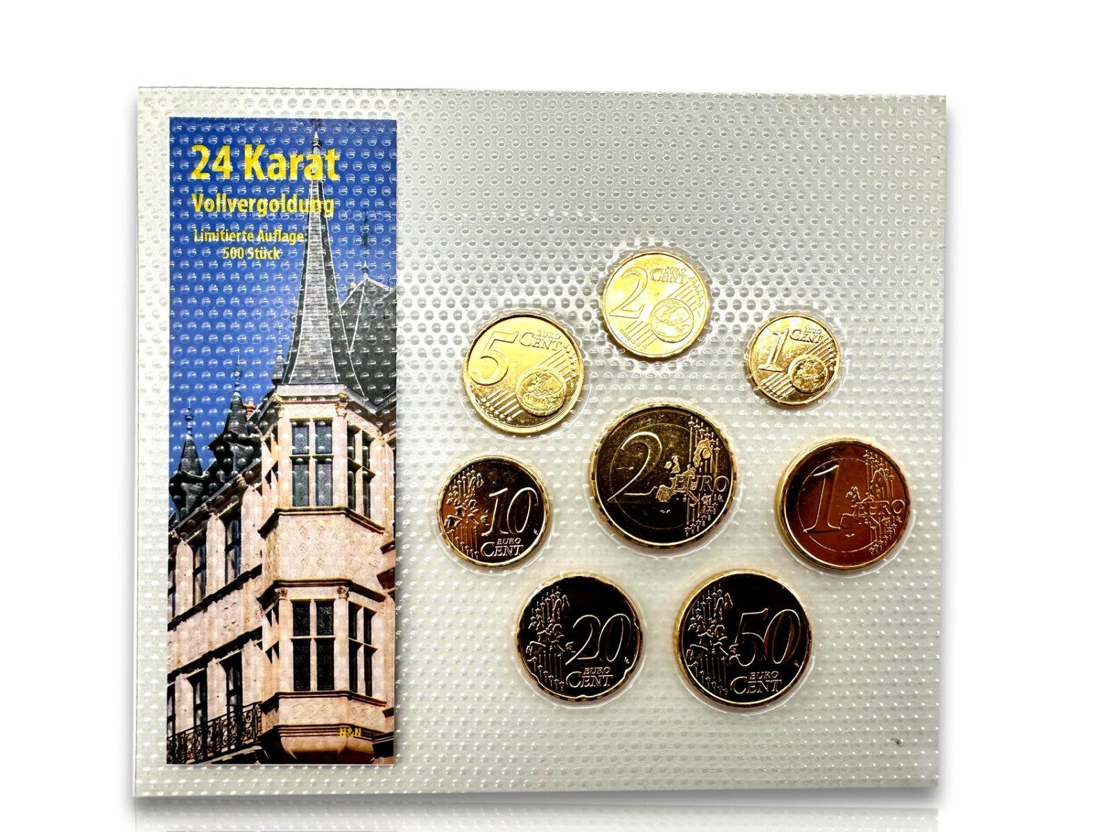 Luxemburg KSM Kursmünzsatz 2006 - Euro € - 24 ct vergoldet - Limitierte Edition0