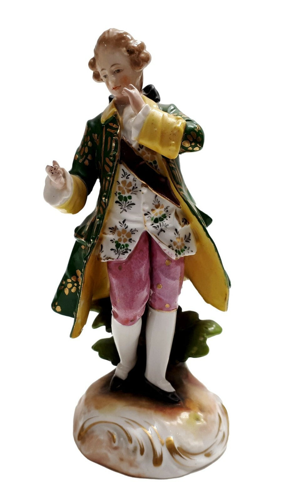 Sitzendorf Porzellan Figur um 1900 - Porzellanfigur ¨Kavalier¨ - polychrohm 0