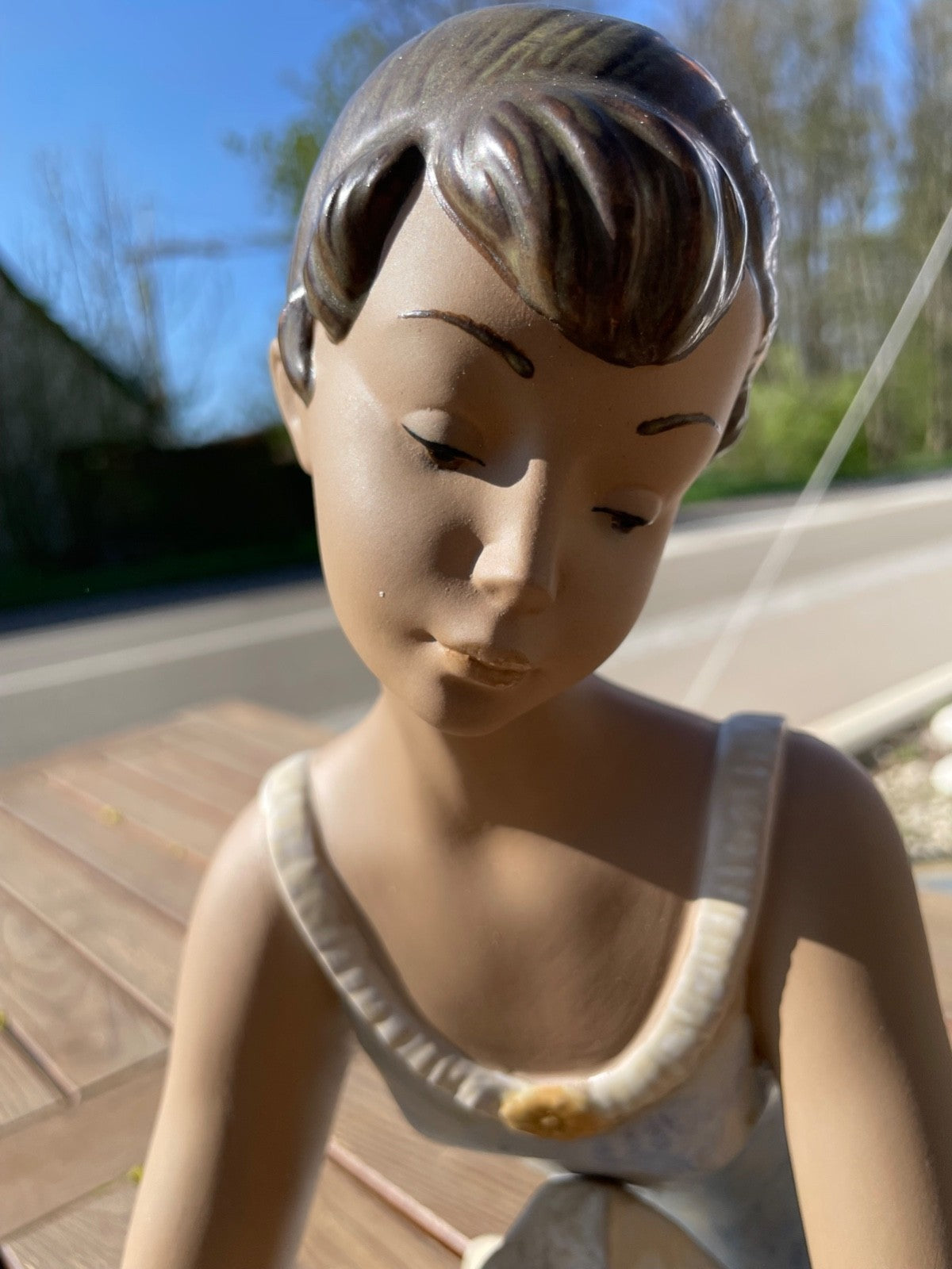 Große !!! Lladro Porzellan Figur Ballerina Ballett anmutige Tänzerin H 37 cm2