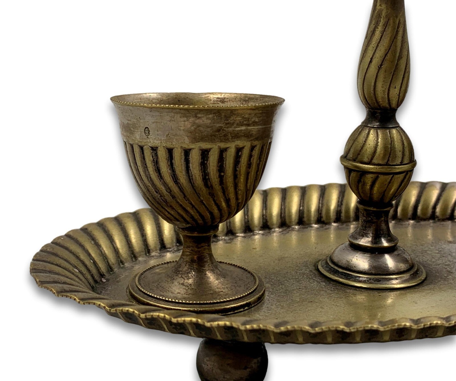 WMF - Eierbecher Menage um 1890 - versilbert - Tablett auf Kügelfüße - sehr RAR2