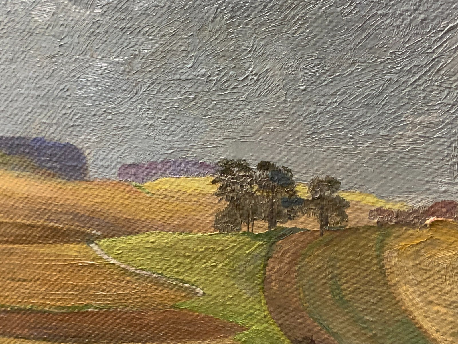 Fritz Mader 1900-1998 - Bei Feldhausen - Öl auf Faserplatte ungerahmt - signiert9
