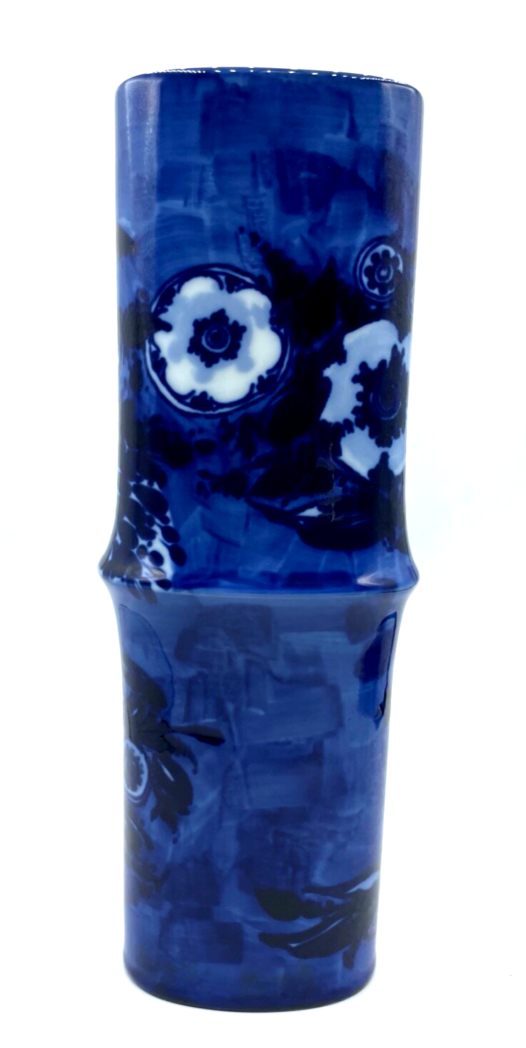 Vintage große Rosenthal Porzellan Vase Björn Wiinblad Kobalt Blau H 31 cm3