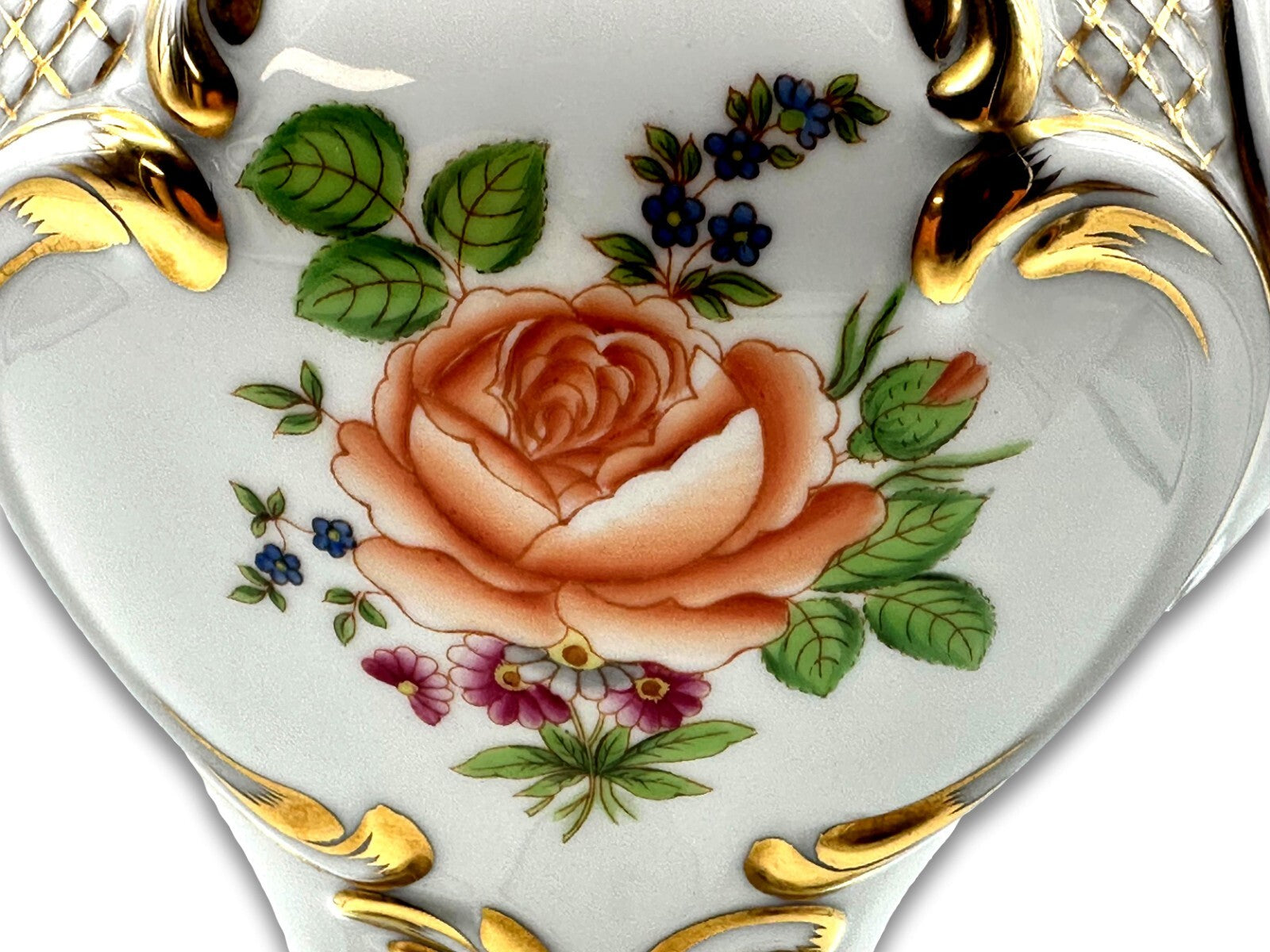 Herend 6663/PBR - Prunkvase Vase - Porzellan - Petit Bouquet De Rose Handbemalt8