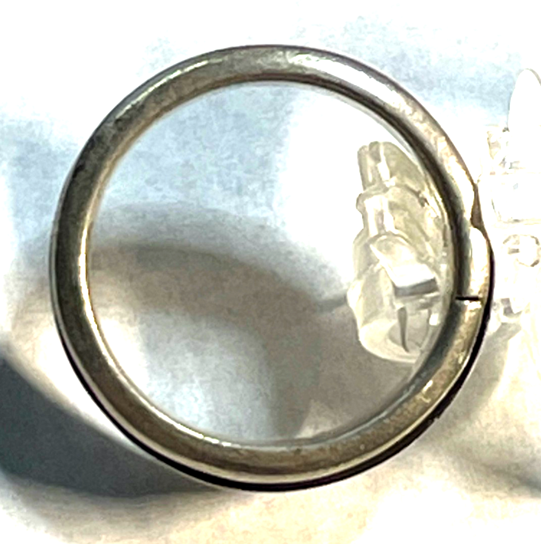 Unisex solider 925 Silber Ring Davidstern  Ø 16 mm RG 50 Handarbeit Hexagramm2