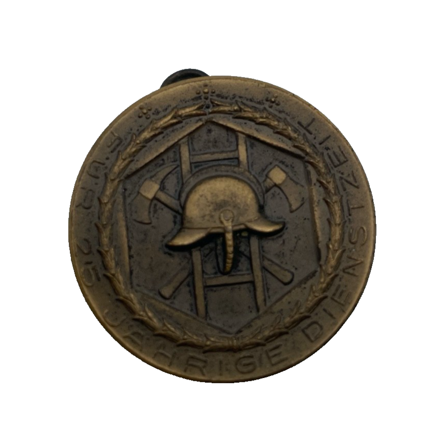 Württemberg Feuerwehr-Dienstehrenzeichen 25 J Bronzemedaille o. J. Ø 37 mm0