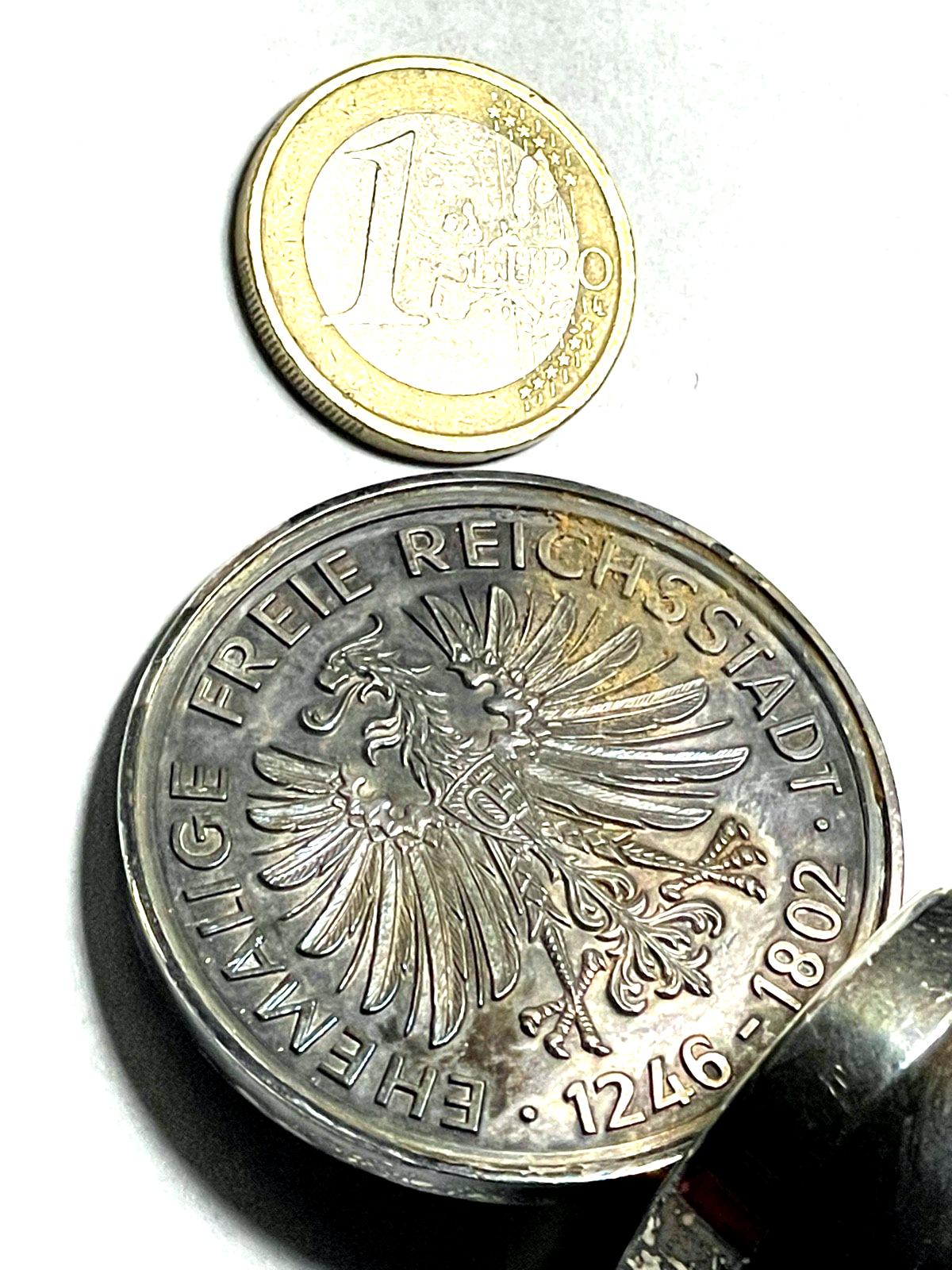 Vintage 835 Silber Flaschenkorken Freie Reichsstadt Esslingen a. N. 53,47 Gramm9