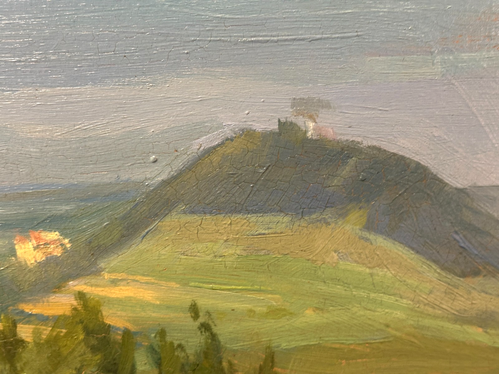 Eugen Krauss (1881–1962) – Kaiserberge Hohenstaufen Rechberg Stuifen - Öl auf Pl7