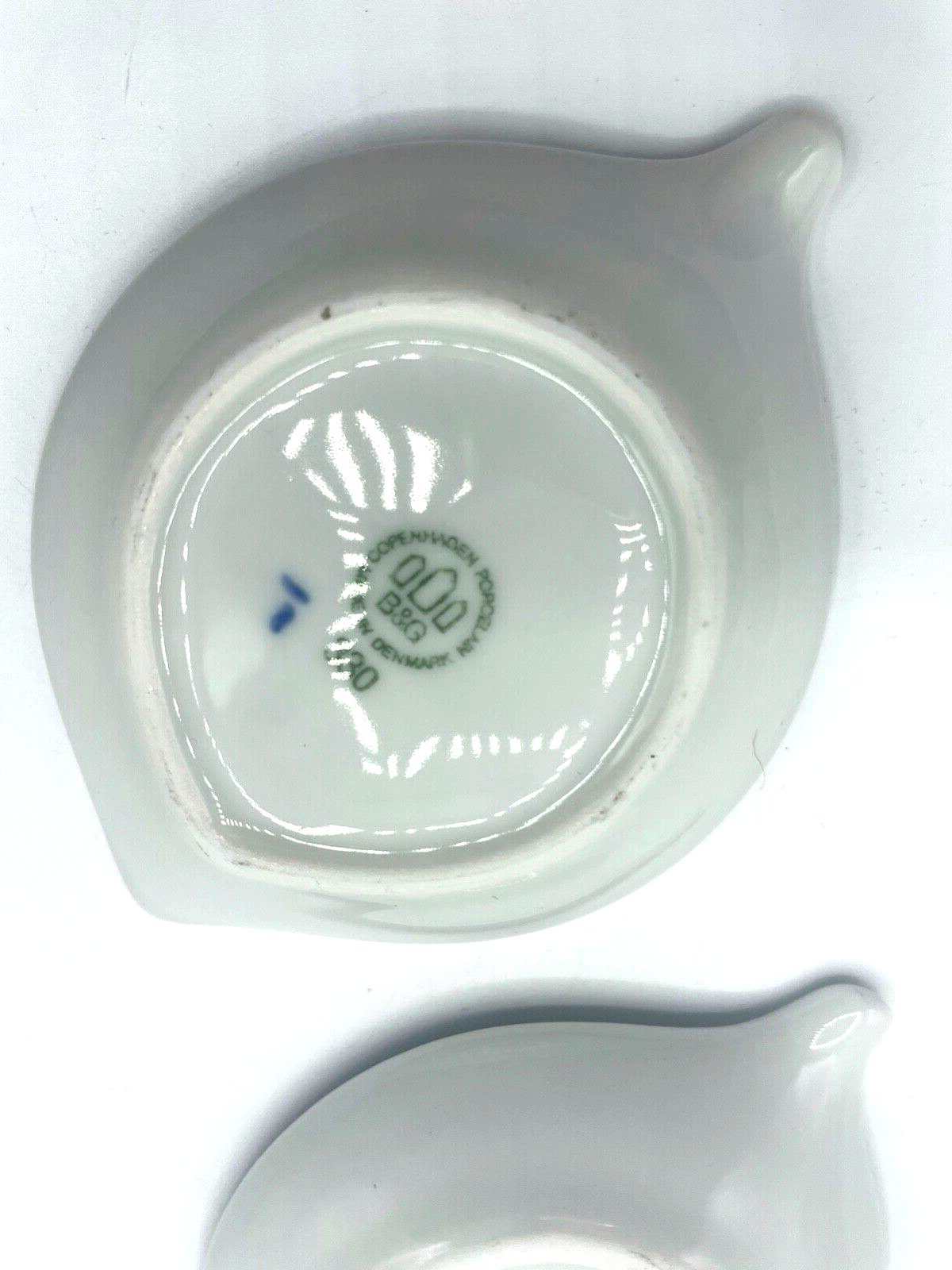 2 alte Bing & Gröndahl B&G Porzellan Schälchen 330 Christrose Butterschälchen5