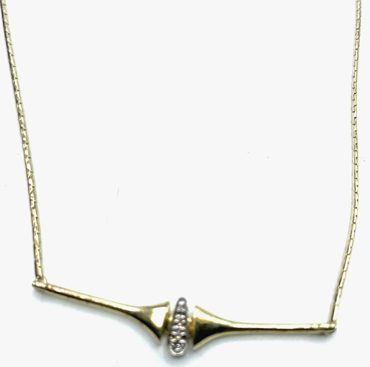 585 Gold 14 K Kette Collier Goldkette Brillanten L42,5cm 8,94Gr Juwelier Design5