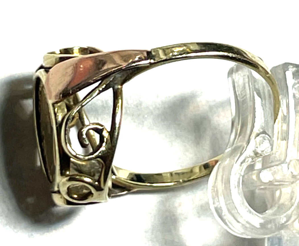 Vintage 585 Gold 14 K Münzring Kennedy Ø 16,9 mm RG 53 Juwelier Qualität gepfl.6