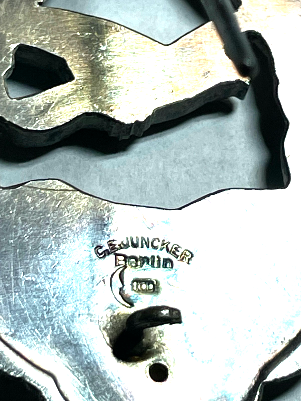 800 Silber C.E. Juncker Berlin Flieger-Erinnerungsabzeichen I. WK sehr gepflegt4