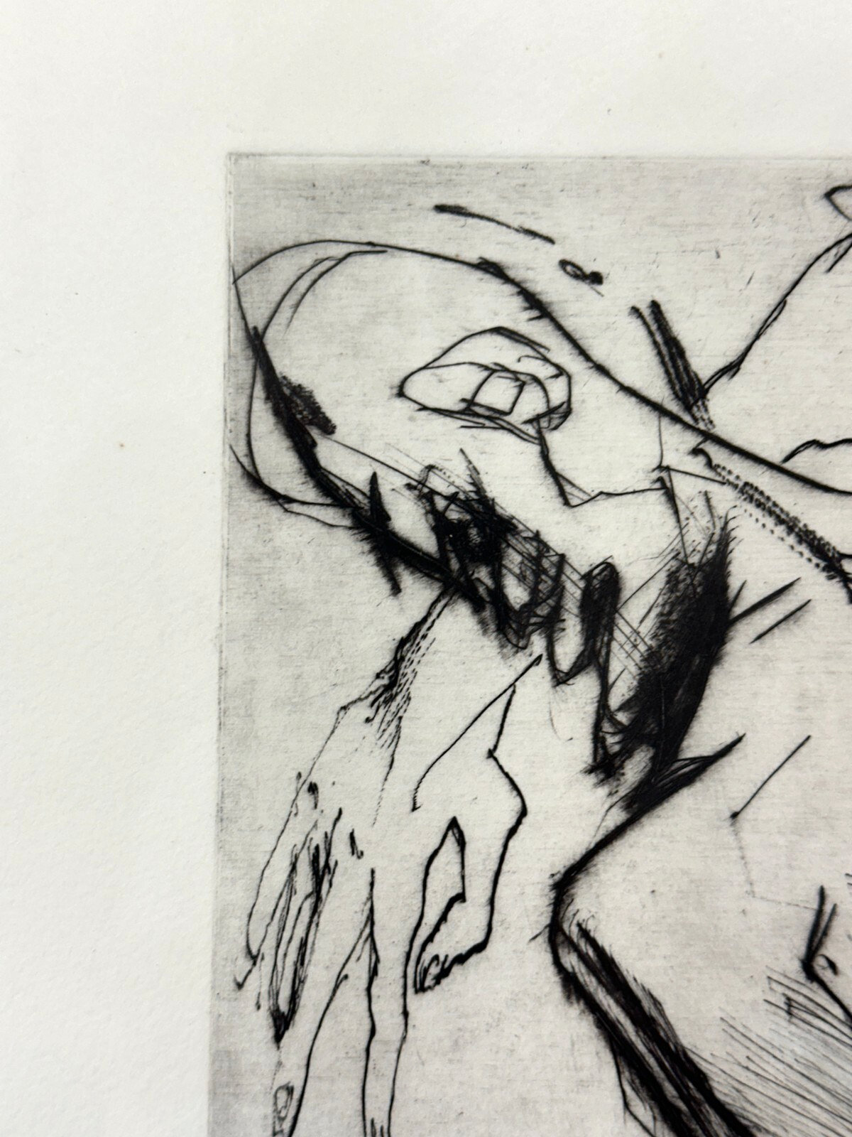 Steffen Fischer – „du verlässt mich …?“ - Aquatinta-Radierung - signiert & num.2