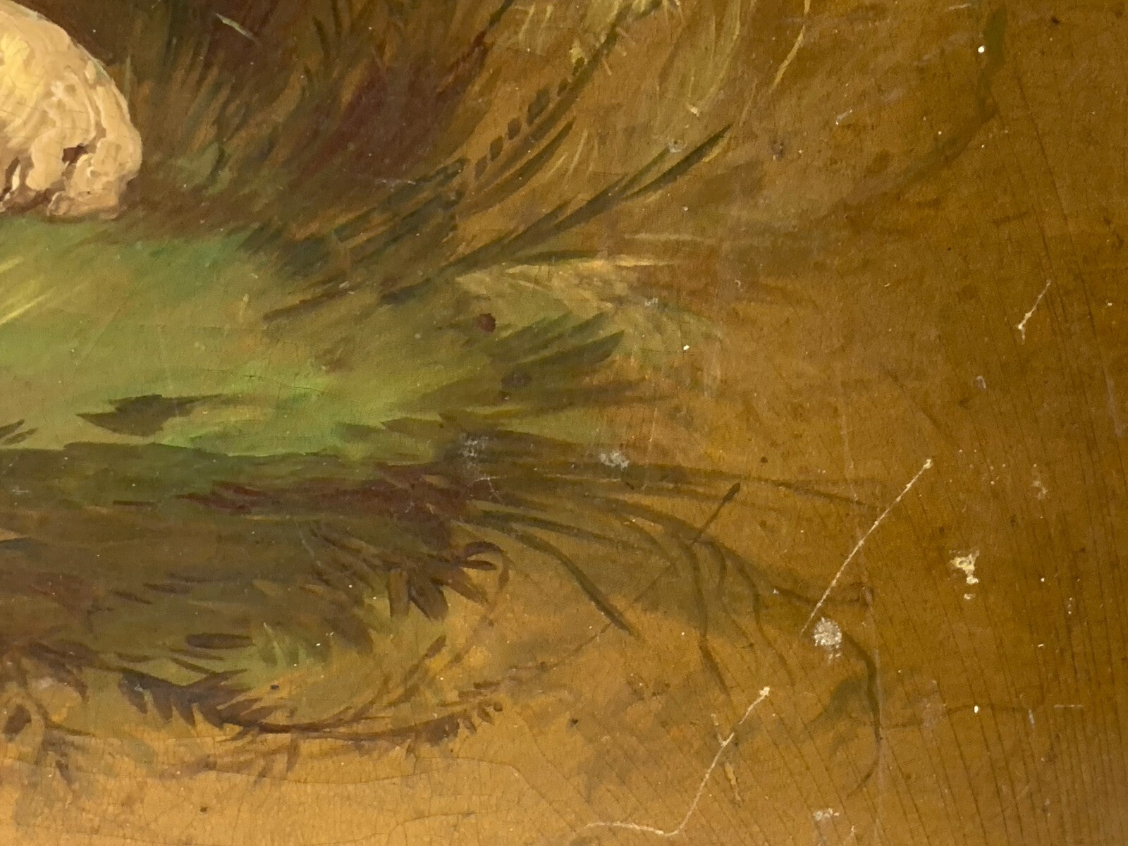 Gemälde 'Die angenehme Lektion' - Öl auf Platte - nach François Boucher um 185012