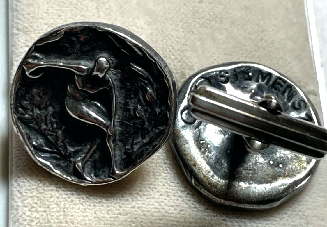 Rarität Olympiade 1972 835 Silber Manschettenknöpfe Siemens1