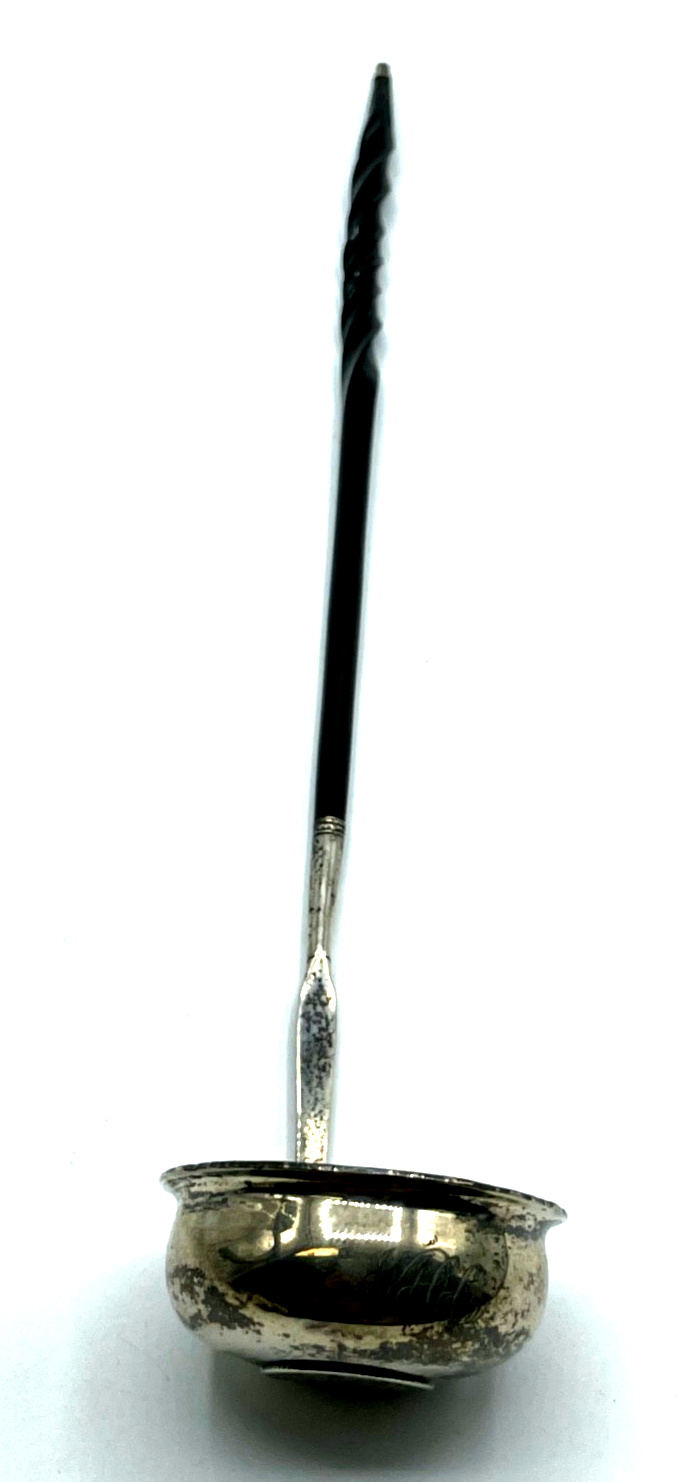 Antik edle georgische George III  Toddy Ladle Kelle Punsch Punschkelle Silber6