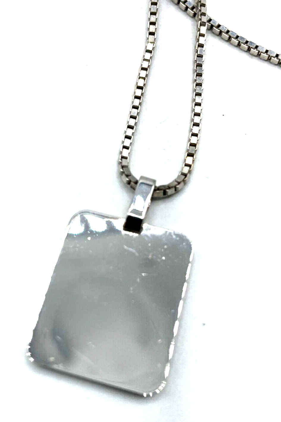 Solide lange 835 Venezianerkette + Silber Anhänger Schrauben Dekor Gravur unisex8